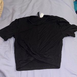 Black crop top